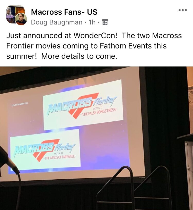 2 Macross Frontier Movies Receiving U.S. Screenings